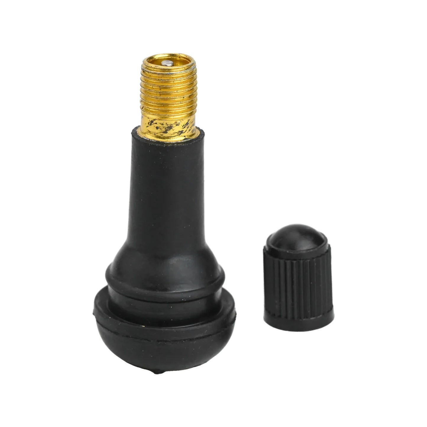 100 Pcs Rubber Valves Tyre Rubber Valve TR413 Tubeless Car Wheel Tire Valve Stems With Cap Dust Cap For Car Motorcycle ATV
