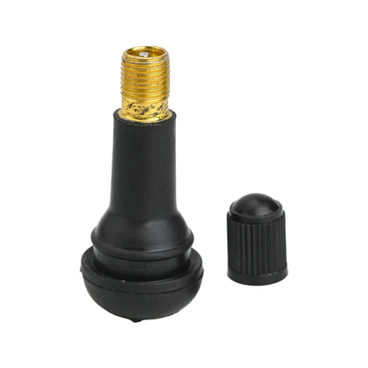 100 Pcs Rubber Valves Tyre Rubber Valve TR413 Tubeless Car Wheel Tire Valve Stems With Cap Dust Cap For Car Motorcycle ATV