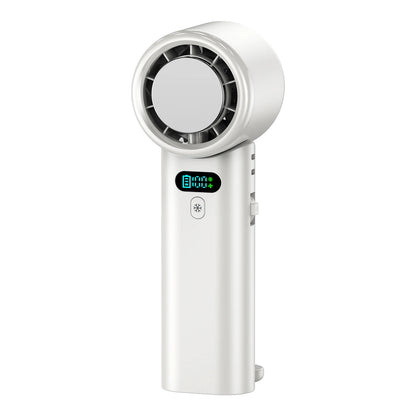 Portable Handheld Fan 5200mAh Ice compress high-speed cooling fan USB Rechargeable mini fan Double Folding Fans Travel Outdoor
