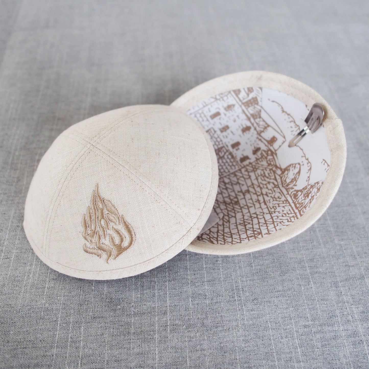 Kippot, Kipa, Kippa, Kippah, Yarmulka | Custom Embroidered & Digitally Printed Linen Kippah Caps, Custom for Weddings & Bar/Bat