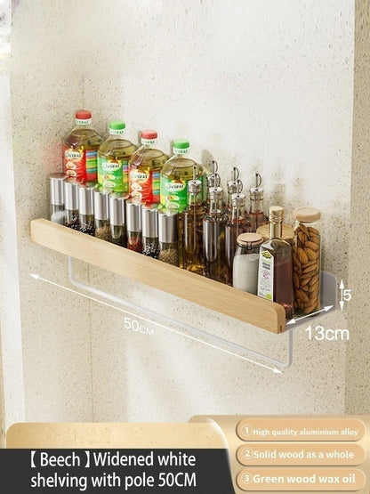 Wall-Mounted Kitchen Spice Storage Rack Multi-Functional Countertop Seasoning Storage Rack Household Multi-Layer Corner Rack