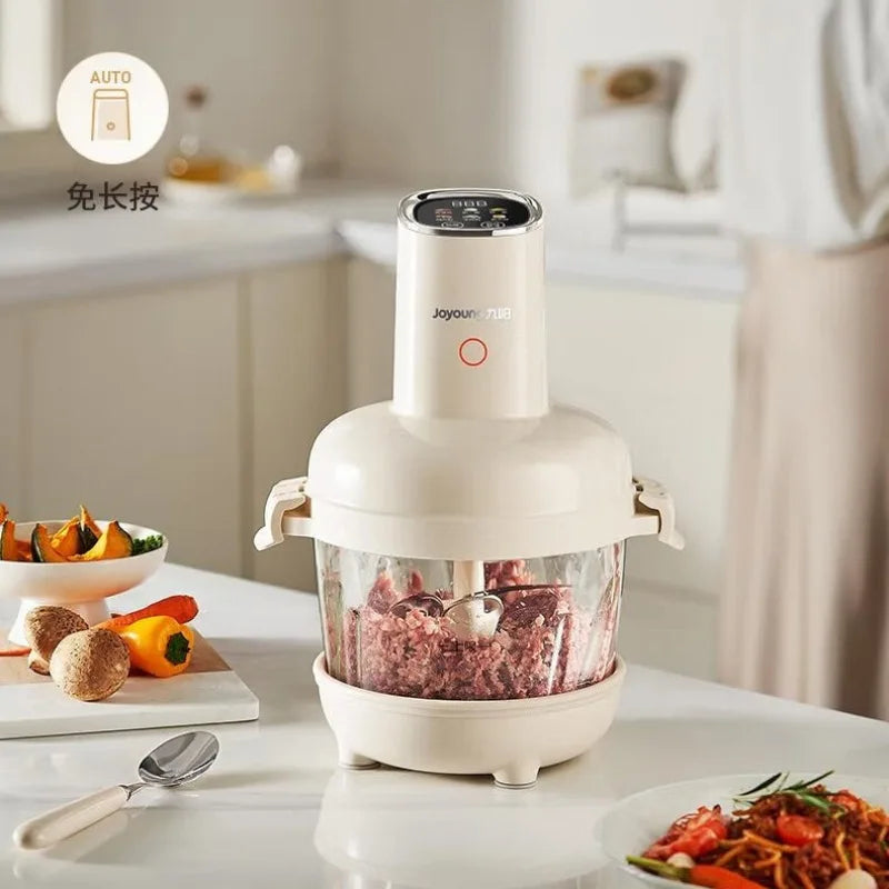 Joyoung 2.8L Large-Capacity Smart Food Processor: Meat Grinder, Dough Mixer, Vegetable Chopper, and Filling Maker