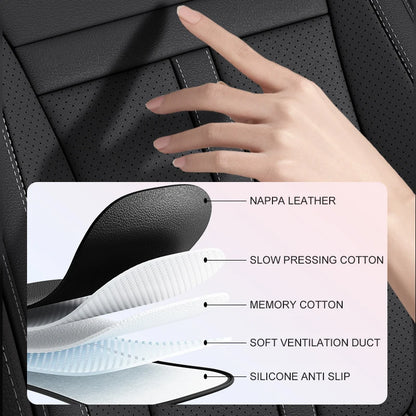 Universal PU Leather Car Seat Cover Full Wrap Anti Slip Vehicle Chair Protector Mat Waterproof Sweatproof Auto Seat Cushion