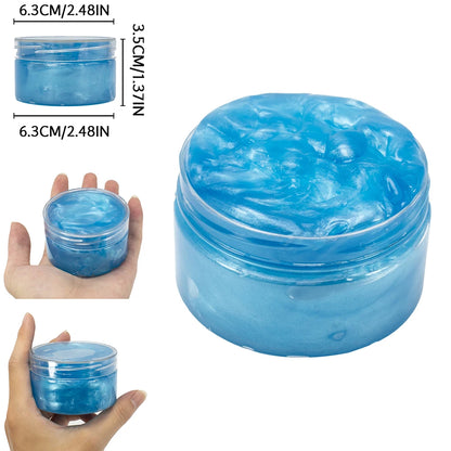 120ml Galaxy Slime Kit Stuffers Gift Toys Snot Clear Slime Stress Relief Toys Putty Party Favors Bubble Slime Christmas Gifts
