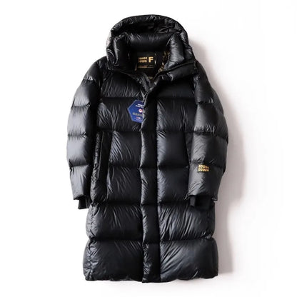 Winter Mens Down Coat Windproof Waterproof Outside Casual Outerwear Zip High Street Fashion Men Warm Hooded Windbreaker Jacket