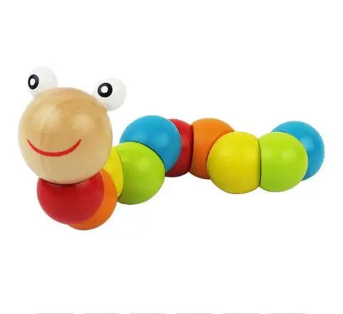 Montessori Wooden Rattles For Baby Crib Toys Baby Rattle Educational Musical Wooden Toys Children Development Games Wood Puzzles