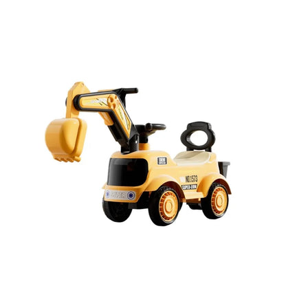 Kids Excavator Rideable Push Car Construction Toy Boys Girls Babies Children's Excavator Scooter Wiggle Car Toys