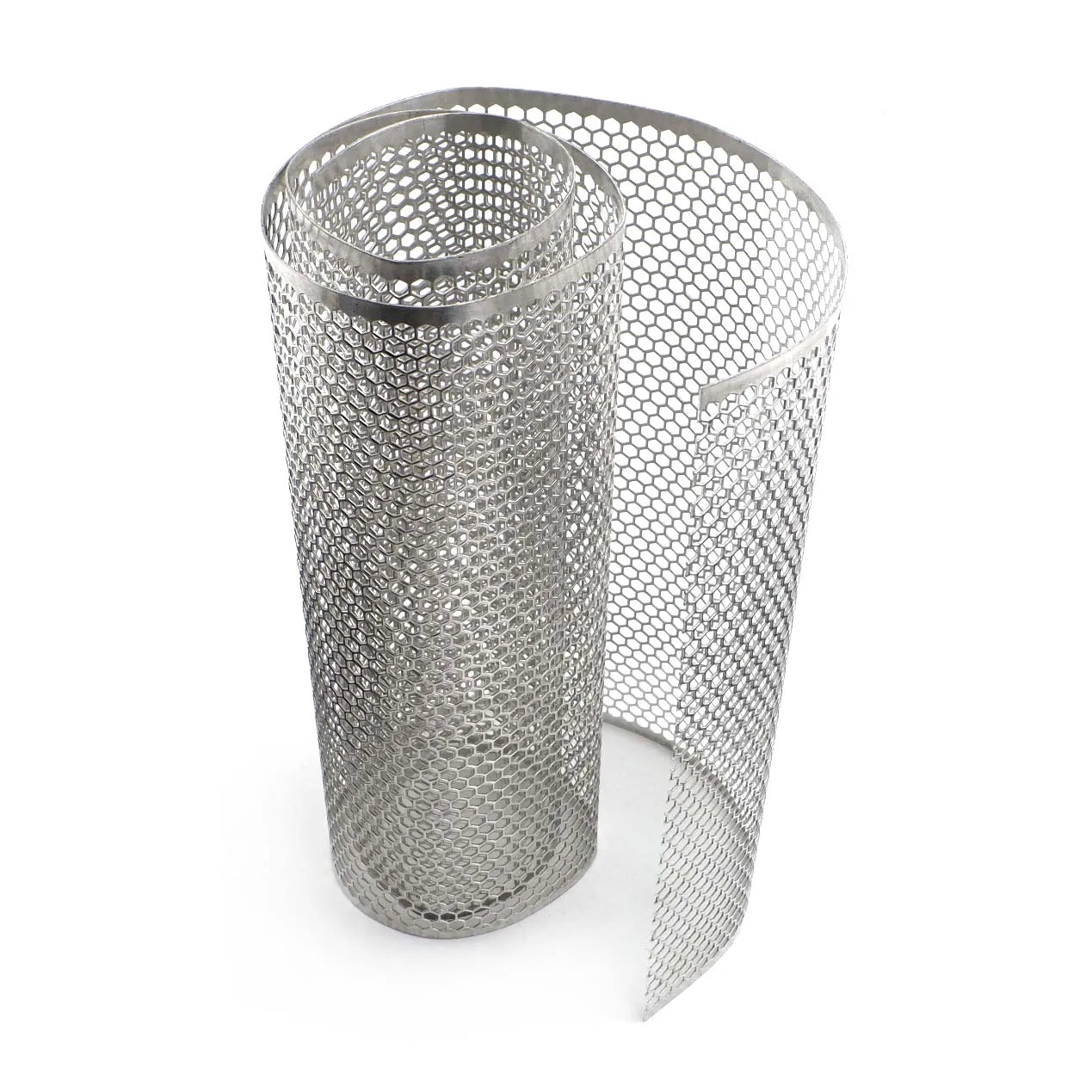 100cmx33cm Aluminum Grille Mesh Grill Cover Car Bumper Fender Hood Vent Net Grid Ventilation 6mm Hole Hexagon Silver DIY