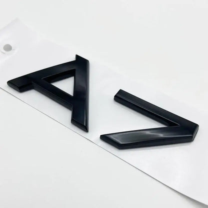 3D Chrome Glossy Black ABS TDI TFSI Car Rear Emblem Sticker for Audi A1 A3 A4 A5 A6 A6L A7 A8 S3 S6 Q3 Q5 Q7 TT S RS