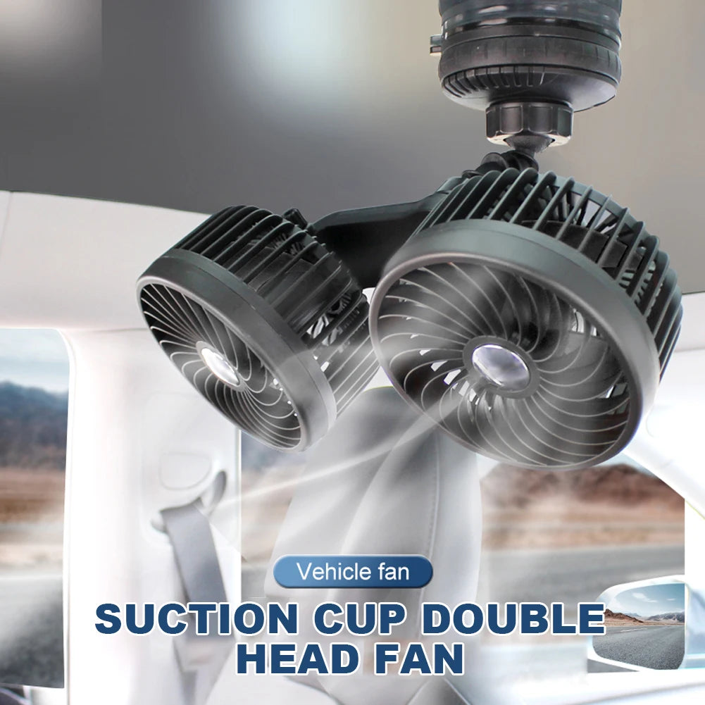 Auto Ventilation Fan USB Charging Air Circulator Fan 360 Degree Rotation Mini Car Fan Cooler Three Gears for Auto Sedan Mini Van