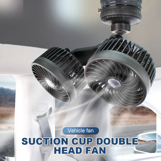 Auto Ventilation Fan USB Charging Air Circulator Fan 360 Degree Rotation Mini Car Fan Cooler Three Gears for Auto Sedan Mini Van