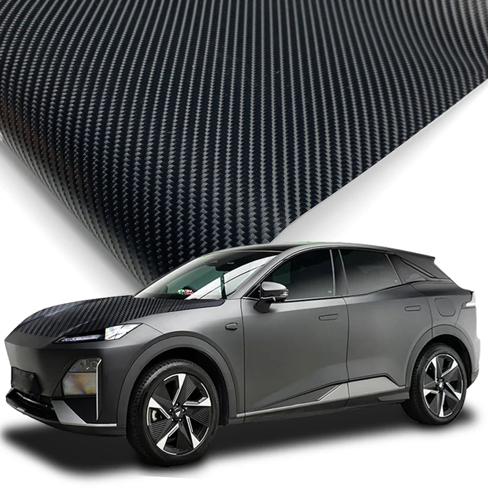 145cmx200cm Carbon Fiber Vinyl Film Car Styling Wrapping Sheet Roll Film Automobiles DIY for Car Hood Roof Stickers Accessories