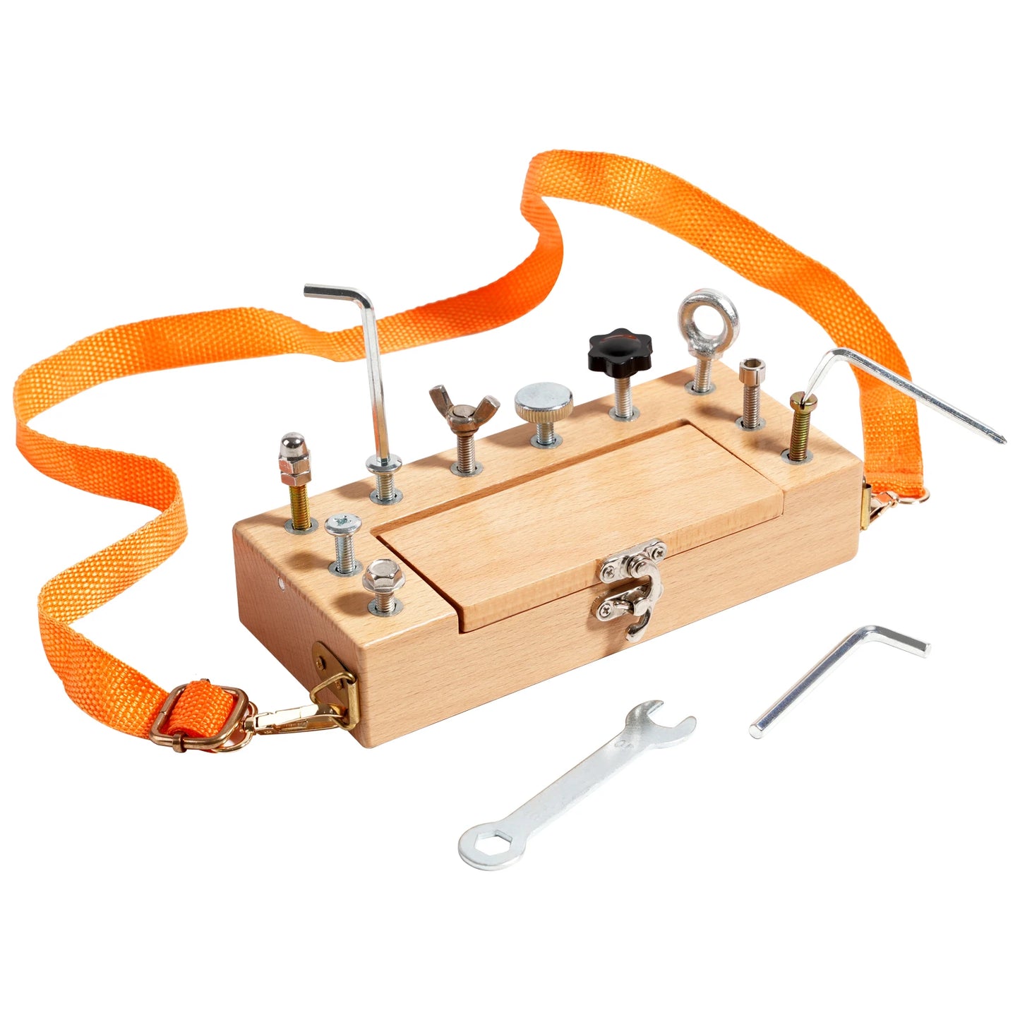 Children's Wooden Toolbox Set Toys Simulation Maintenance Tool Repair Toys Montessori Screw Puzzle Kids Pretend Play Toys Gift