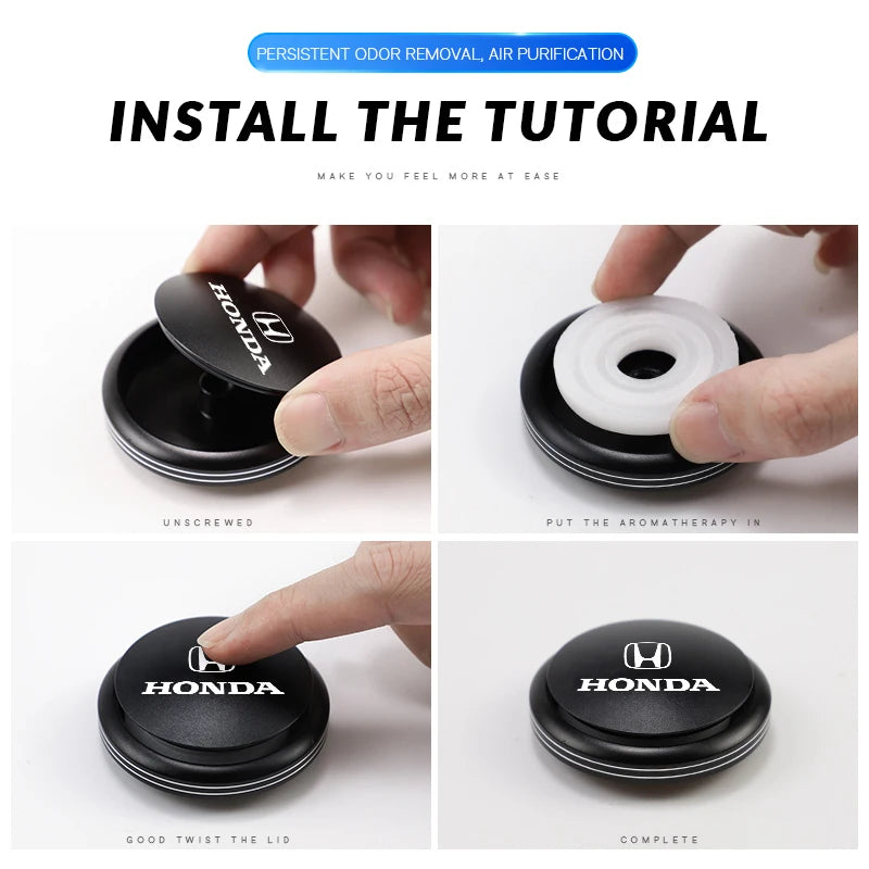 Car Interior Solid Perfume Air Freshener Accessories For Honda Civic Fit Jazz Accord Pilot CRV Odyssey Passport City Shuttle HRV