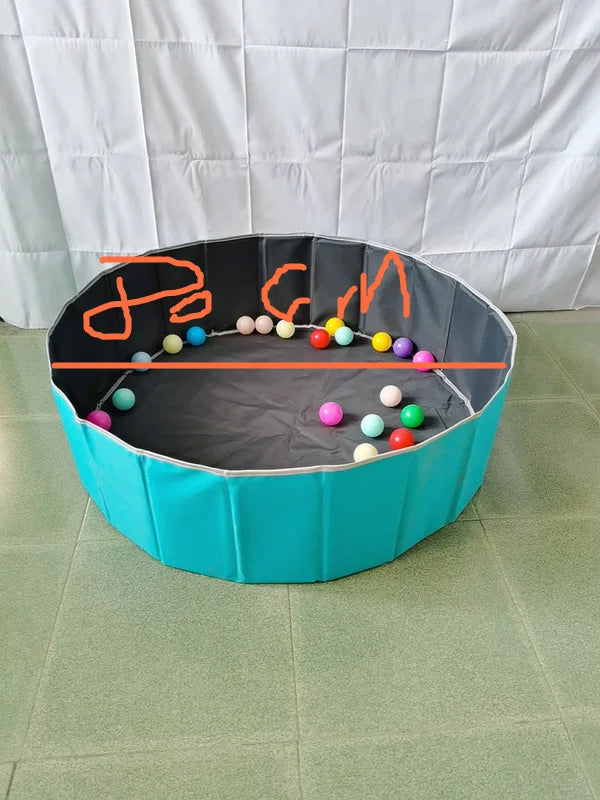 Foldable Kids Ball Pit Playpen Baby Safety Indoor Play Castle Parent-child Interactive Play Area Portable Storage for Toddlers