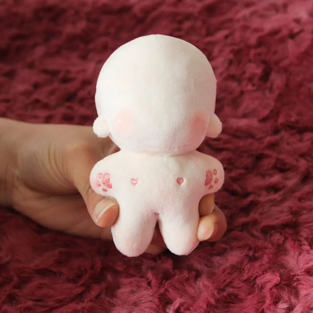 Embroidery Blank Unembroidery Cotton Doll Plush Stuffed Blank Cotton Stuffed Toy Normal Cute DIY Idoll Doll Children