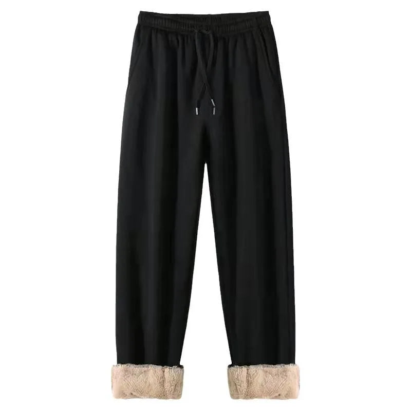 Thickened Lamb Velvet Cotton Pants Men's Winter Outdoor Wear Warmth Northeast Harbin Cold Proof Casual Trousers Youth Busines...