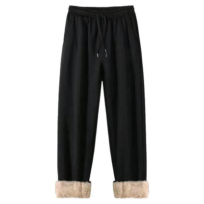 Thickened Lamb Velvet Cotton Pants Men's Winter Outdoor Wear Warmth Northeast Harbin Cold Proof Casual Trousers Youth Busines...
