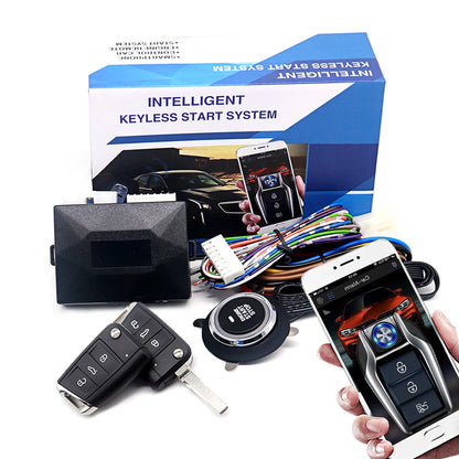 Kirbin Car alarm with autostart Remote starter Automotive start stop Car central lock Start button system For Toyota/Ford