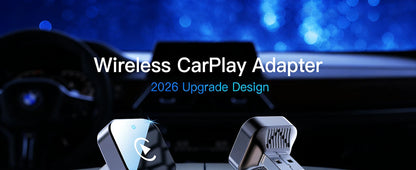 2-in-1 Wireless CarPlay & Android Auto Adapter , Universal Fit for Most Cars,  Wireless Connection, Plug & Play iOS/Android