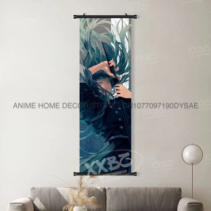Anime Demon Slayer: Kimetsu No Yaiba Figures Poster Canvas Print Hanging Painting Wall Art Scrolls Picture Home Decoration Mural