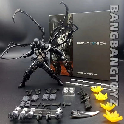 16cm Yamaguchi Style Venom Agent Marvel Articulated Action Figure Pvc Collectible Model With Bonus Accessories Adult Collectors