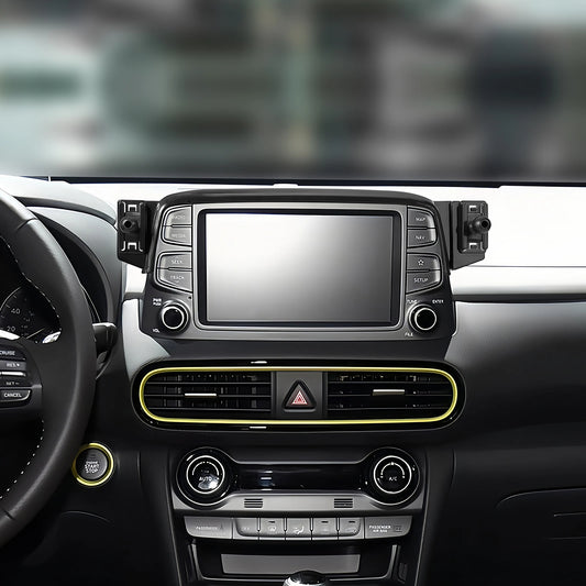 Special For Hyundai Kona 2017-2023 Phone Holder Central Navigation Fixed Base GPS Stand Mobile Phone Mounts Smartphone Bracket
