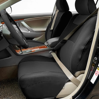 Universal Size Car Seat Covers Set With Steering Wheel Covers 2 Shoulder Protection Rear Seat Can Split Car Accessories Interior