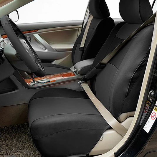 Universal Size Car Seat Covers Set With Steering Wheel Covers 2 Shoulder Protection Rear Seat Can Split Car Accessories Interior