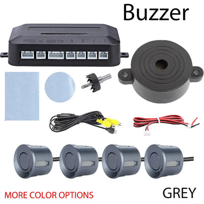 Factory CVBS AHD Video Parking Sensor 4-Probe Car Reverse Radar Buzzer Monitor Android System Supported