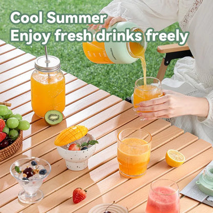 Portable Fruit Juicer Cup Multi-function Electric Travel Blender Large Capacity Ice Crusher Smoothie Quick Making For Travel