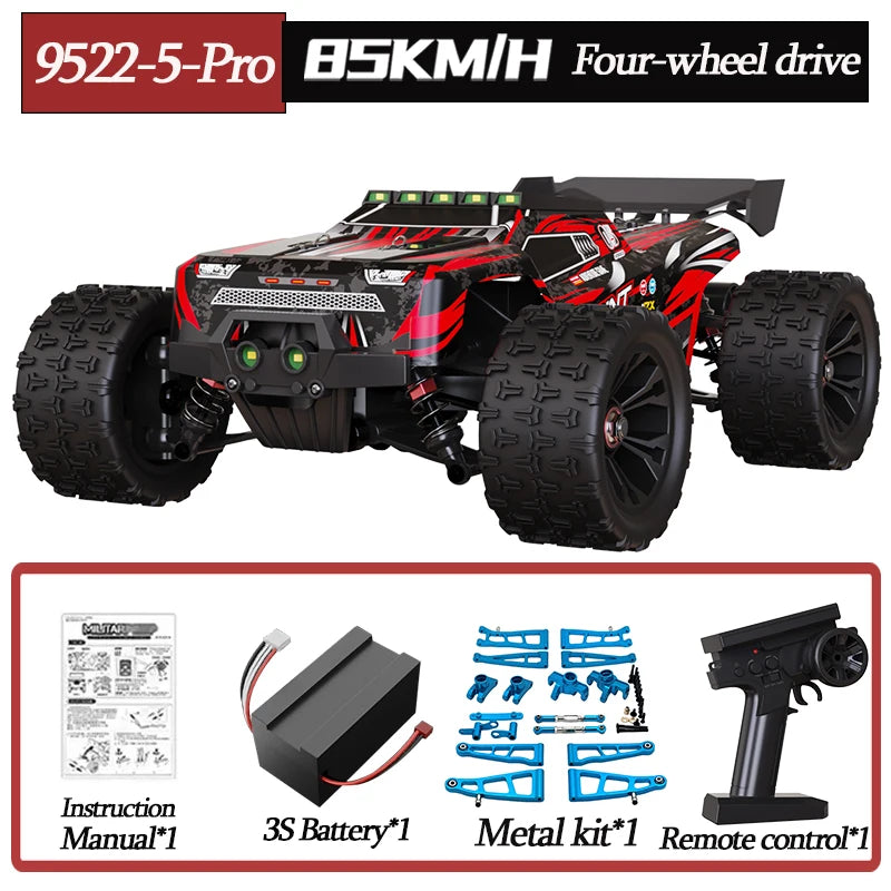 9522PRO 85KM/H High-speed RC Car Brushless Four-wheel Drive Off-road Drift 1:16 Professional Racing Car 9522 50KM/H Boy's Toy