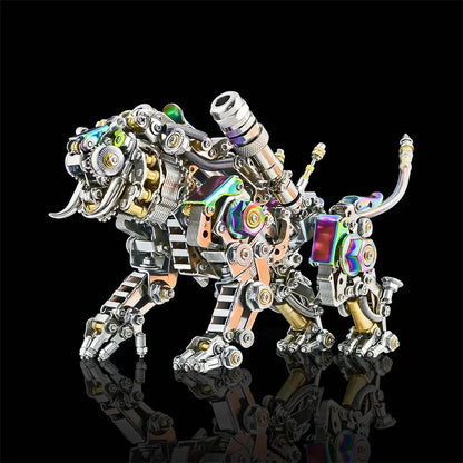 700pcs+ Bengal Tiger  3D Mechanical Metal Assembly Model Kits DIY Mechanical Puzzle Animal Toys For Children Adults