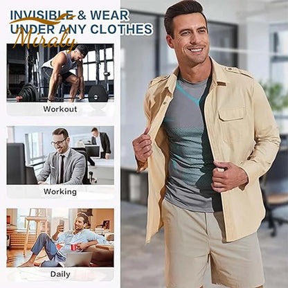 New Summer Fitness Compression Shirt For Men Shaping Sleeveless Therapy Vest Male Ice-Silk Compression Tank Tops Body Shapewear