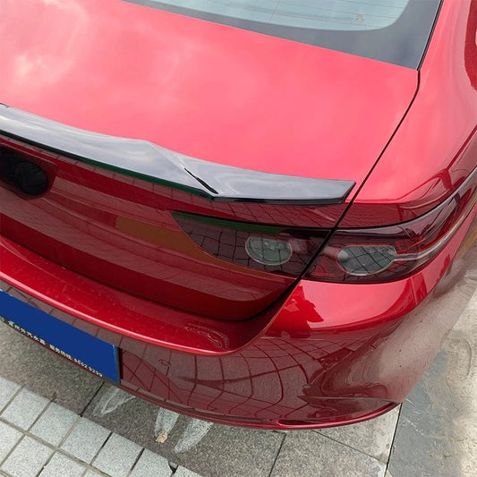 For Mazda 3 Axela 2020 2021 2022 2023 Car Rear Trunk Lid Tail Wing Spoiler Lip Extension Exterior Trim Modification ABS
