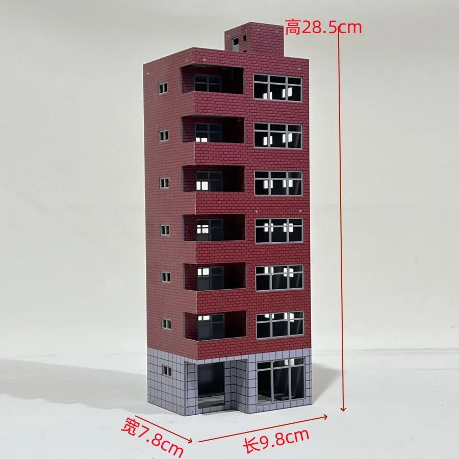 HO Scale 1/87 City Sand Table Train Scene Plastic Assembly Building Model Diy  Toy