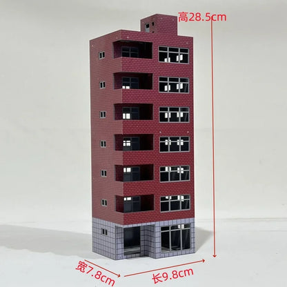 HO Scale 1/87 City Sand Table Train Scene Plastic Assembly Building Model Diy  Toy