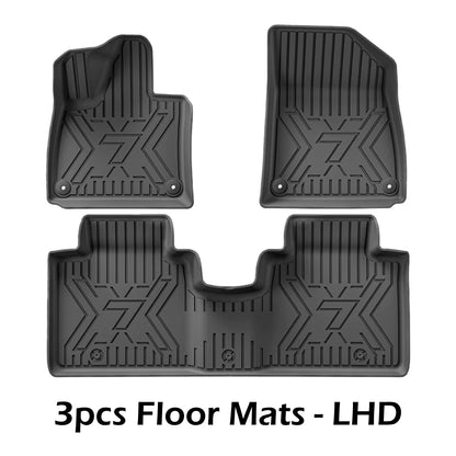 Car Floor Mats For 5 Seats Zeekr 7X 2024 2025 2026 All-Weather Cargo Liner Trunk Mat TPE Waterproof Floor Liner RHD LHD