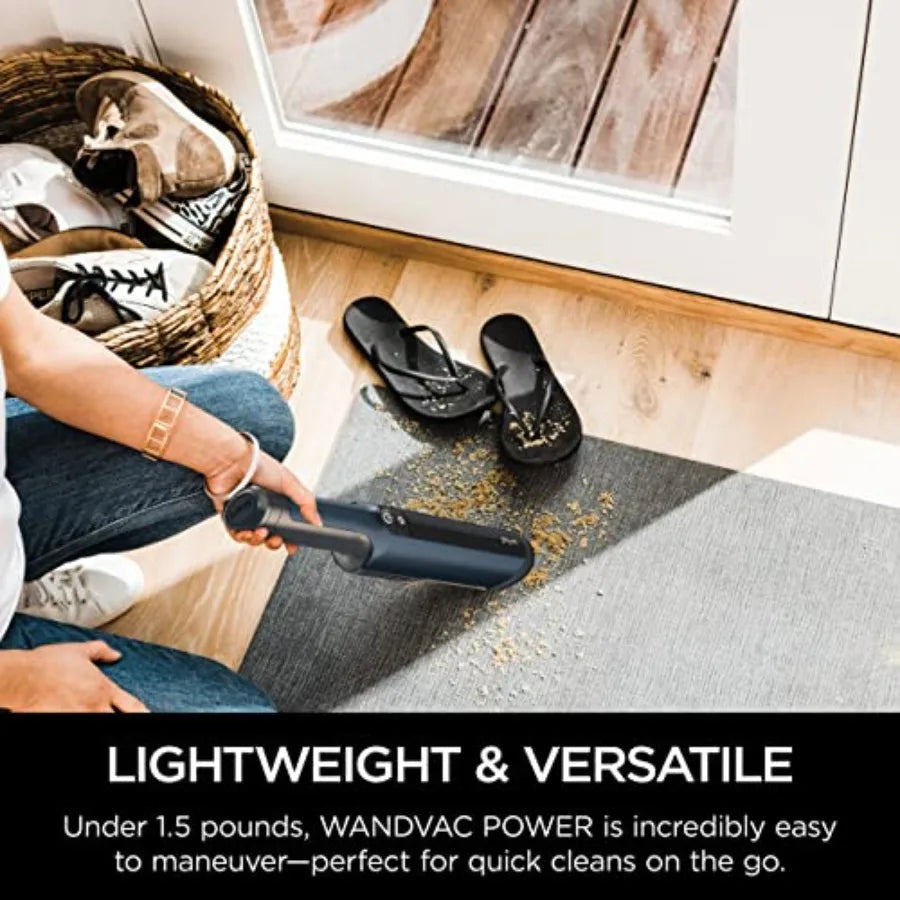 WV410BL WANDVAC Cordless Hand Vacuum, Ultra-Lightweight and Portable with Powerful Suction and Tools for Pets, Designed for Car