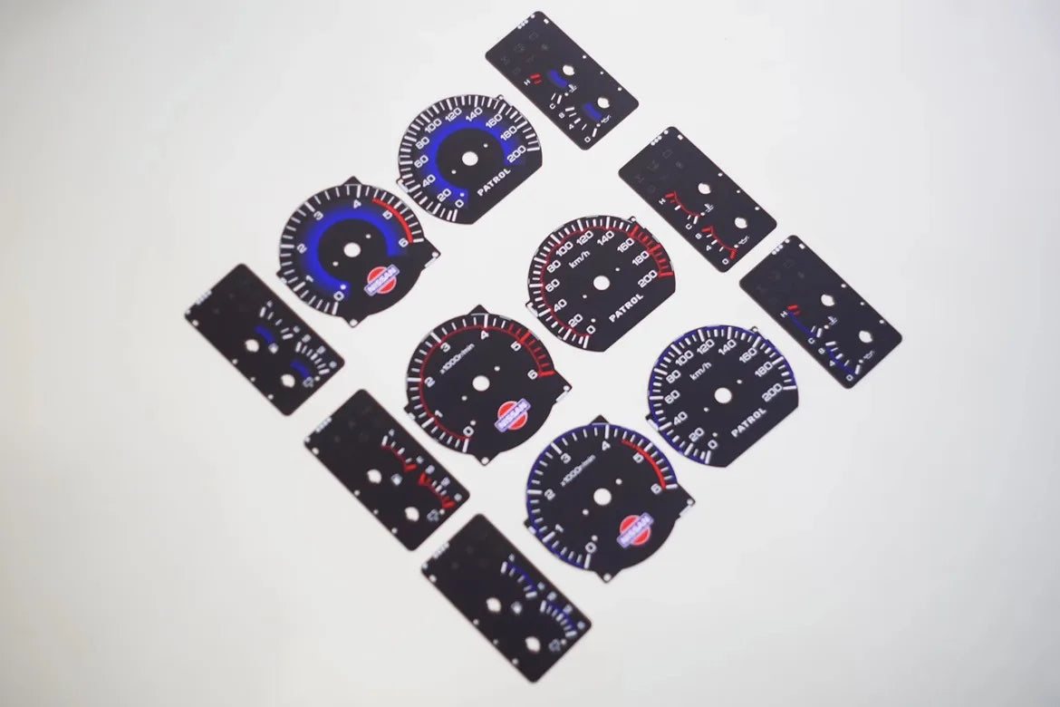 Automotive Interior Dashboard Lining Accessories For Nissan Patrol Y60 Dashboard Interior Patch Y60 Patrol Speed Display Pad