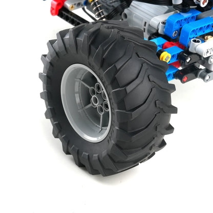 MOC Building Blocks 4WD Climbing Car with Suspension Shocks Technology 4 Wheels Drive Off-Road Car Modifiable Toys Gifts
