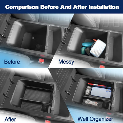 RUIYA for Kia Tasman 2025 Car Central Control Storage Box Auto Interior Storage Kia Tasman 2025 Accessories