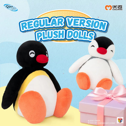 Youmai Genuine Pingu Penguin Squinting Smile Plush Toy Basic Style Cute Cartoon Stuffed Doll Kids Soothing Accompany Figure