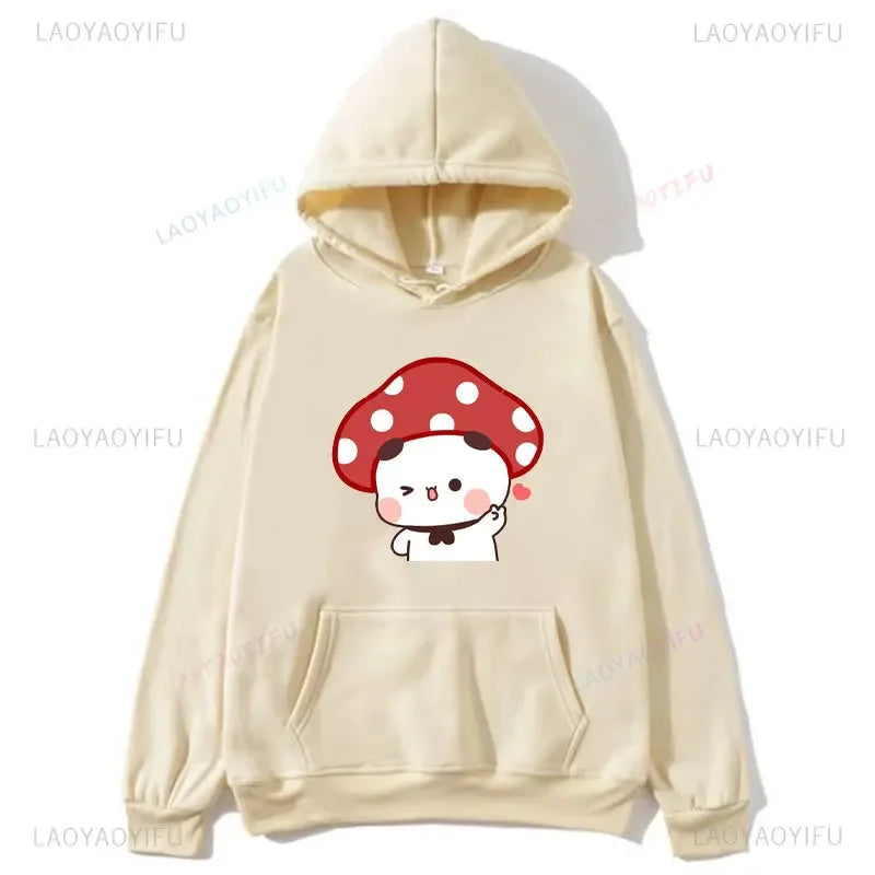 Couple Hoodies Bubu Dudu hoodie Sweatshirt Cartoon Kawaii Print Pullover Harajuku Men Women Sudaderas warm fleece hooded