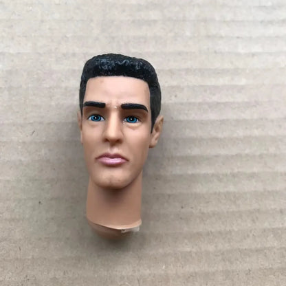 Male Doll Heads Quality Makeup Doll Figure Collection Doll Parts Famous Men Stars Rare Face Doll Heads DIY Toy Accessories