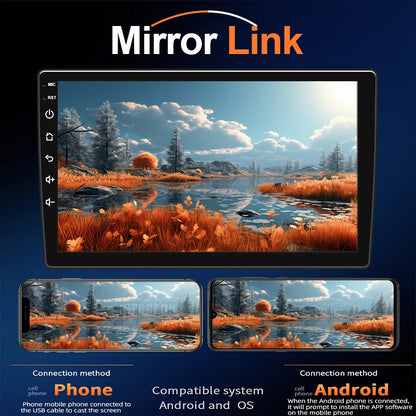 HIPPCRON 2Din 7"/ 9" Car Radio Android Multimedia Video Player Wireless Carplay Android auto Universal LINUX System Touch Screen