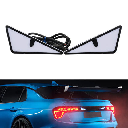 2PCS Car LED Devil Eyes Light Universal Demon Eyes Headlight Motorcycle Mini Turn Signal Flasher Tail Lamp Auto Decoration Light