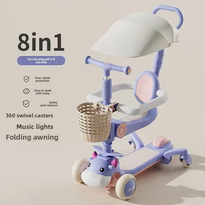6-in-1 Toy Scooter for Boys and Girls – Children’s Scooter, Ideal for Developing Children’s Balance