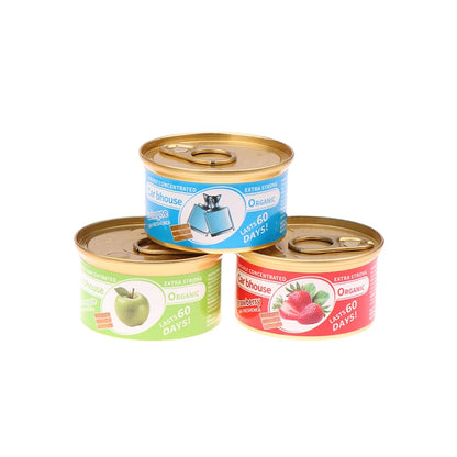 Creative Car Aromatherapy Wooden Blocks Canned Deodorizing Fiber Air Freshener Coffee Fruits Flavor Interior Deodorant Supplies