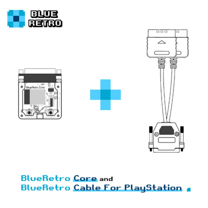 BlueRetro Ps1 2 Wireless Controller Converter Bluetooth Receiver Adapter For Playstation 2 Games Controller Converter For Retro